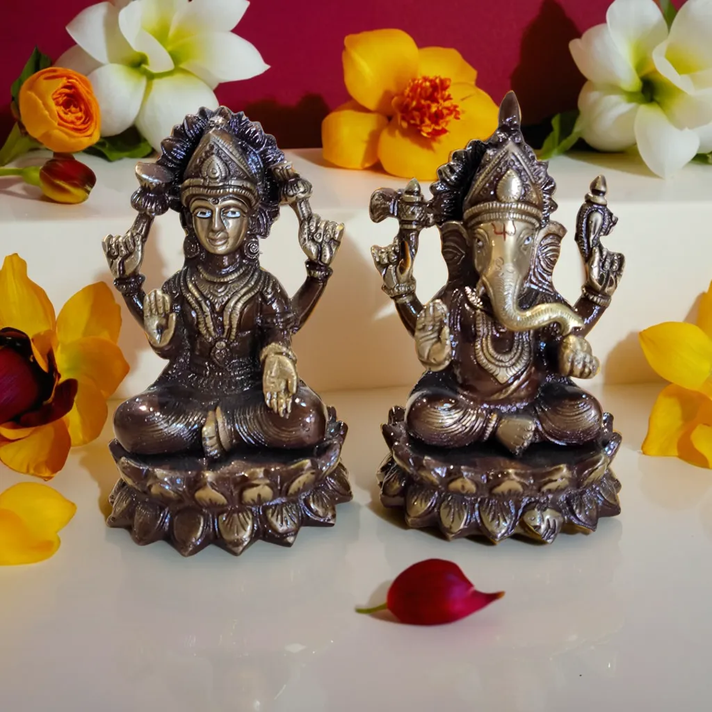 Lord Ganesha and Goddess Laxmi